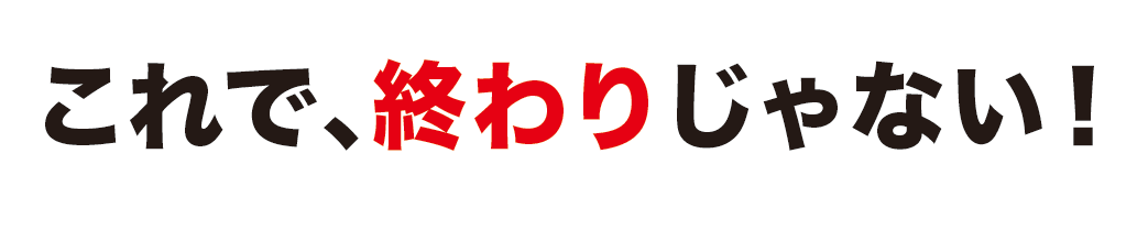 これで終わりじゃない