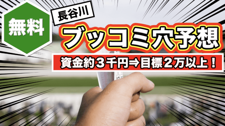 【長谷川の大穴予想】9/7（土）中山６Ｒ 【一般レース】→ホームランか！？三振か！？目標は「約３千円」⇒「２万以上へ！」